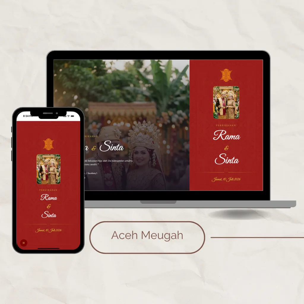 Template undangan digital Aceh Meugah